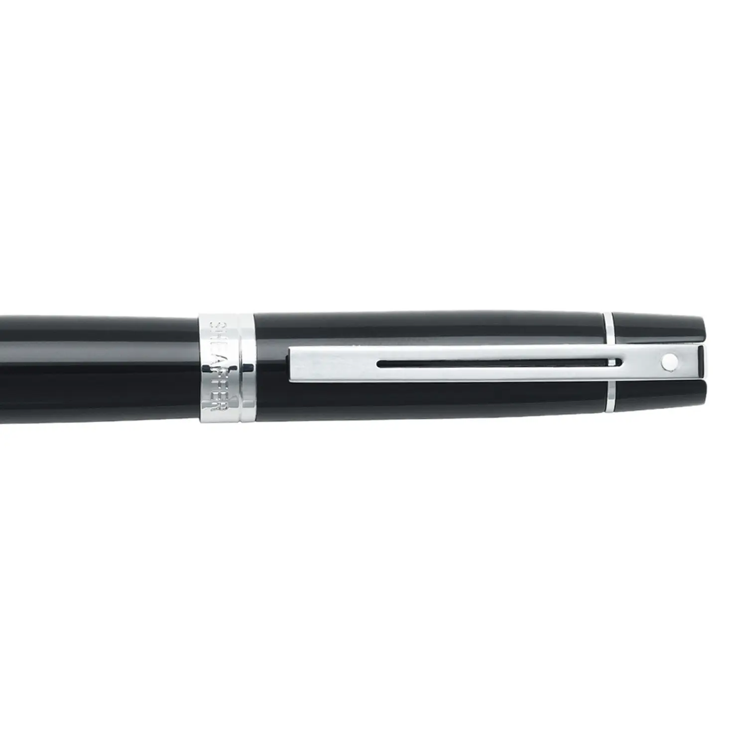 Sheaffer 300 Glossy Black Fountain Pen With Chrome Trims - Image 6