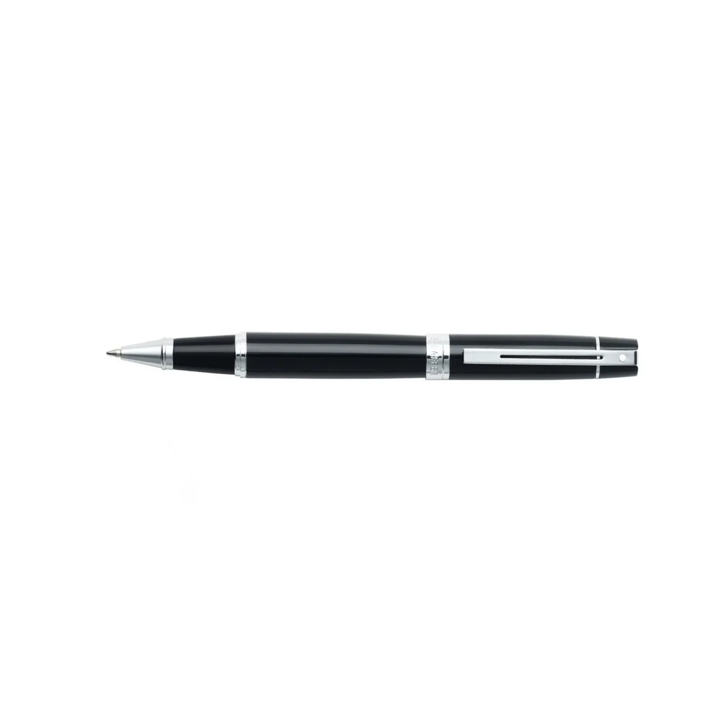 Sheaffer 300 Glossy Black with Chrome Trims Rollerball Pen - Image 2