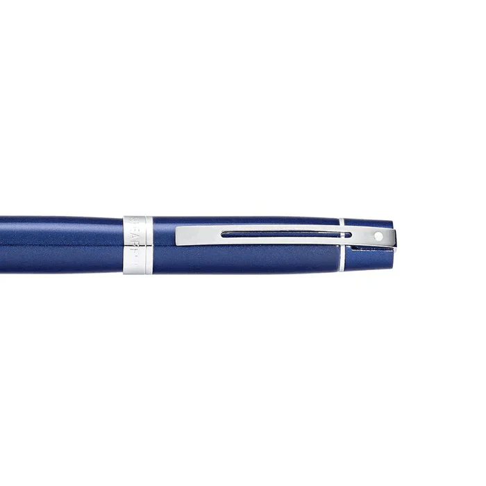 Sheaffer 300 Glossy Blue with Chrome Trims Rollerball Pen - Image 3