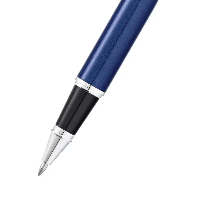 Sheaffer 300 Glossy Blue with Chrome Trims Rollerball Pen - Image 4
