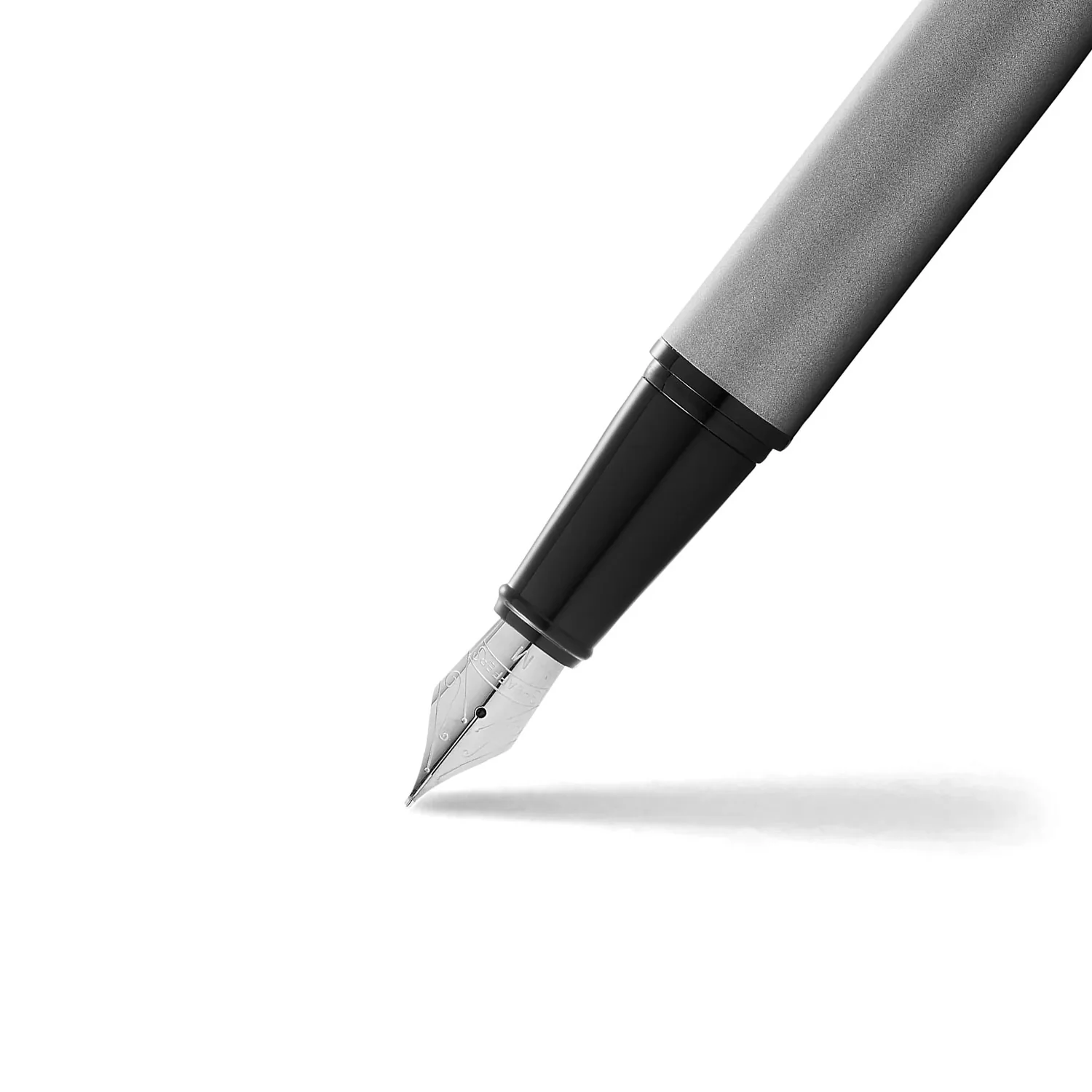Sheaffer 300 Matte Gray Fountain Pen With Black Trims - Image 2