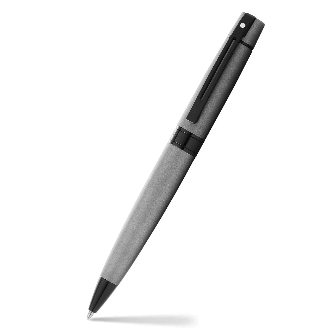 Sheaffer 300 Matte Gray with Polished Black Trims Ballpoint Pen - Image 3