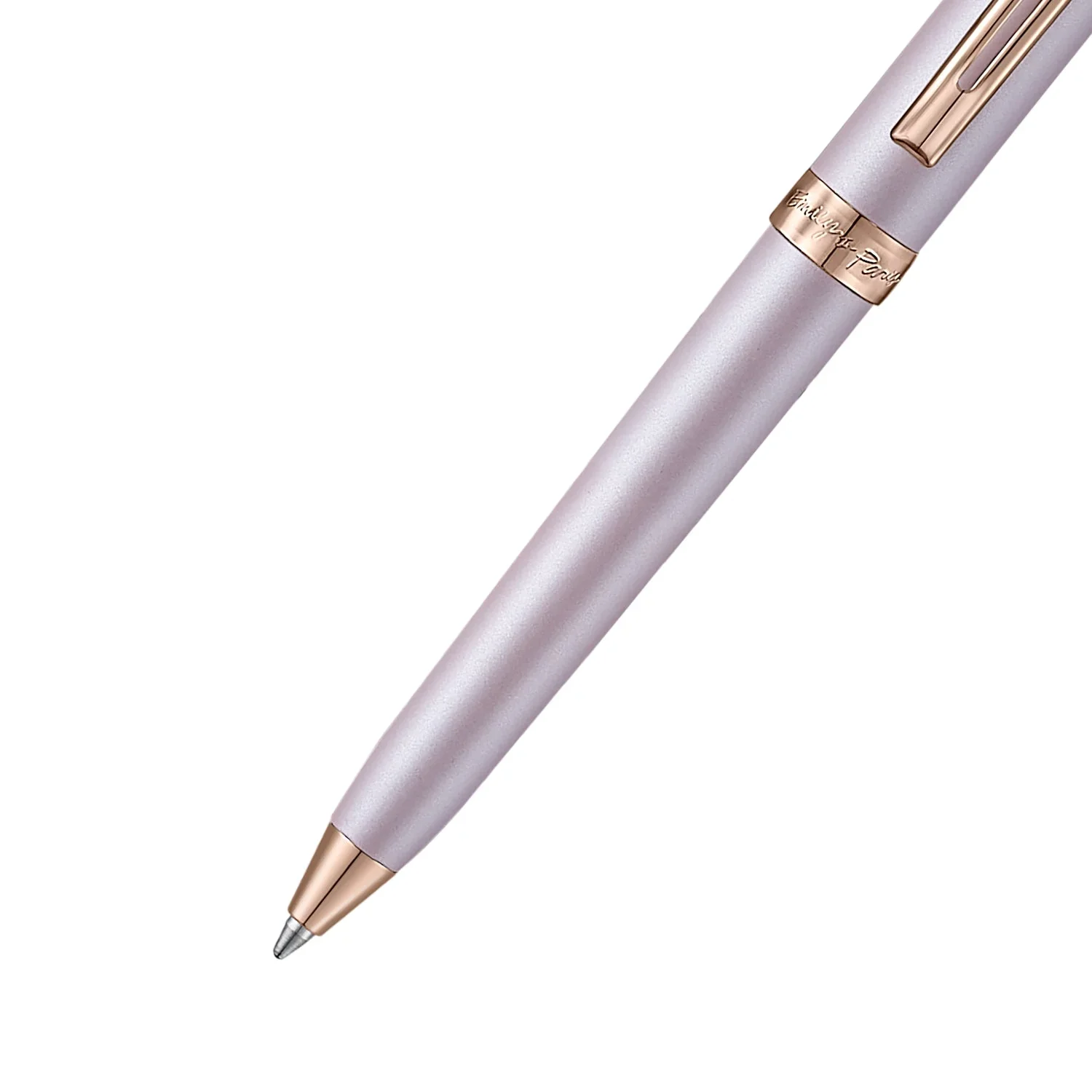 Sheaffer Emily in Paris Prelude Mini 9810 Pastel Pink Ballpoint Pen and PVD Rose Gold Trims with Heart Emblem and Swarovski Crystal - Image 2