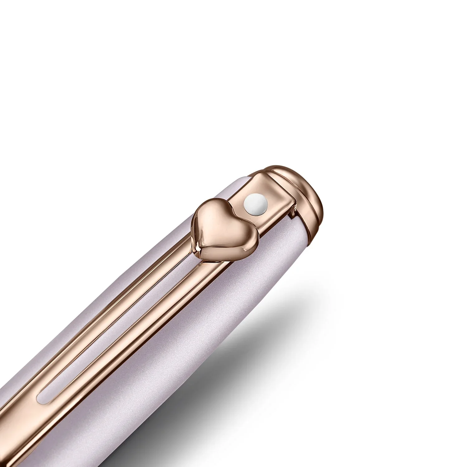 Sheaffer Emily in Paris Prelude Mini 9810 Pastel Pink Ballpoint Pen and PVD Rose Gold Trims with Heart Emblem and Swarovski Crystal - Image 5