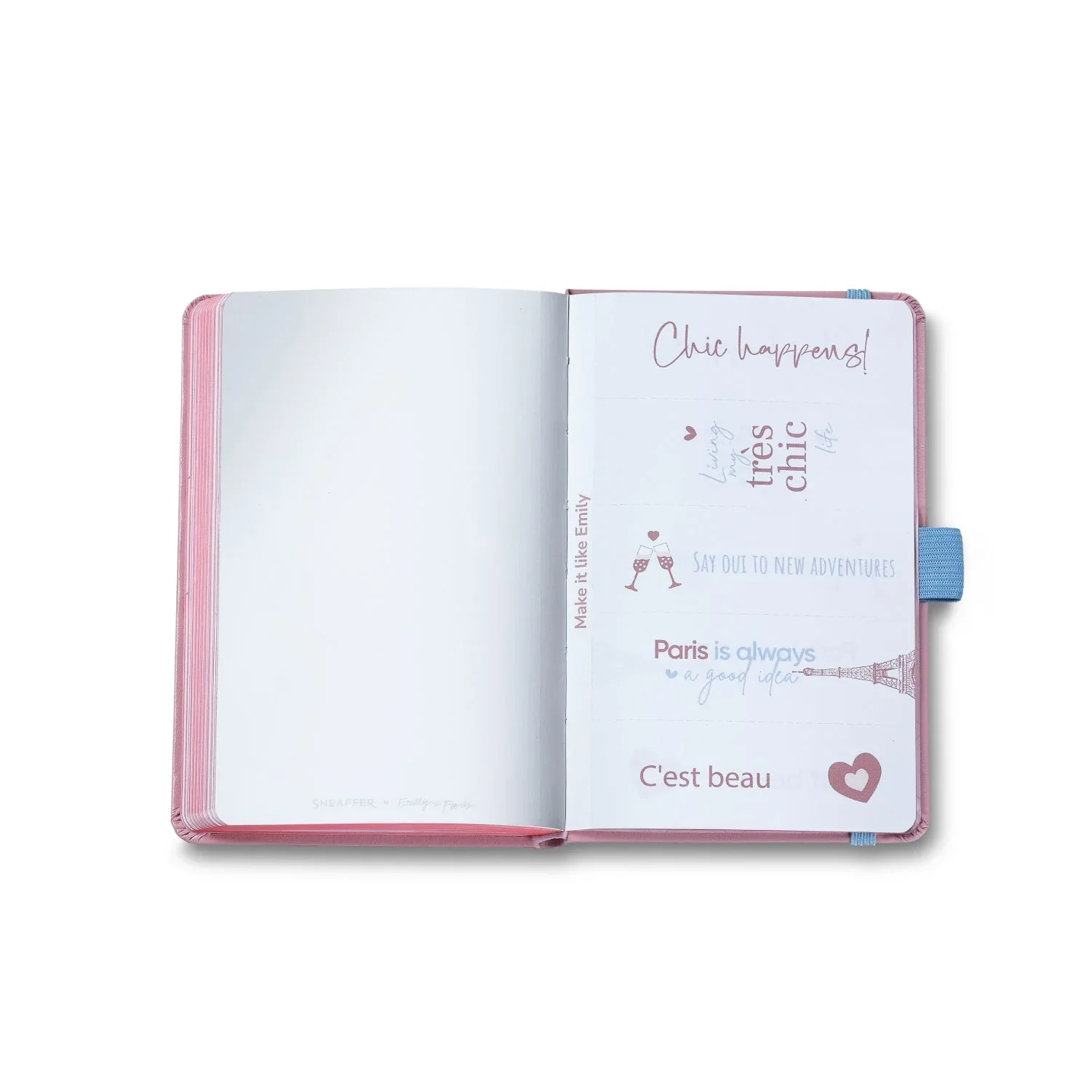 Sheaffer Gift Set ft. Emily in Paris Sentinel 321 Pink Matte Finish Ballpoint Pen with Chrome Trims and Small Hardbound Notebook - Image 11