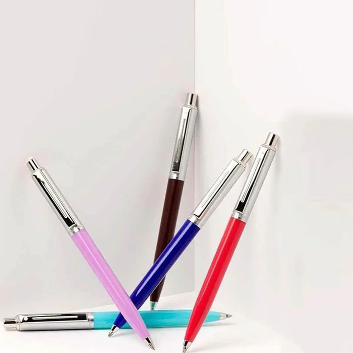Sheaffer® Sentinel Burgundy and Chrome Ballpoint Pen With Chrome Trims - Image 5