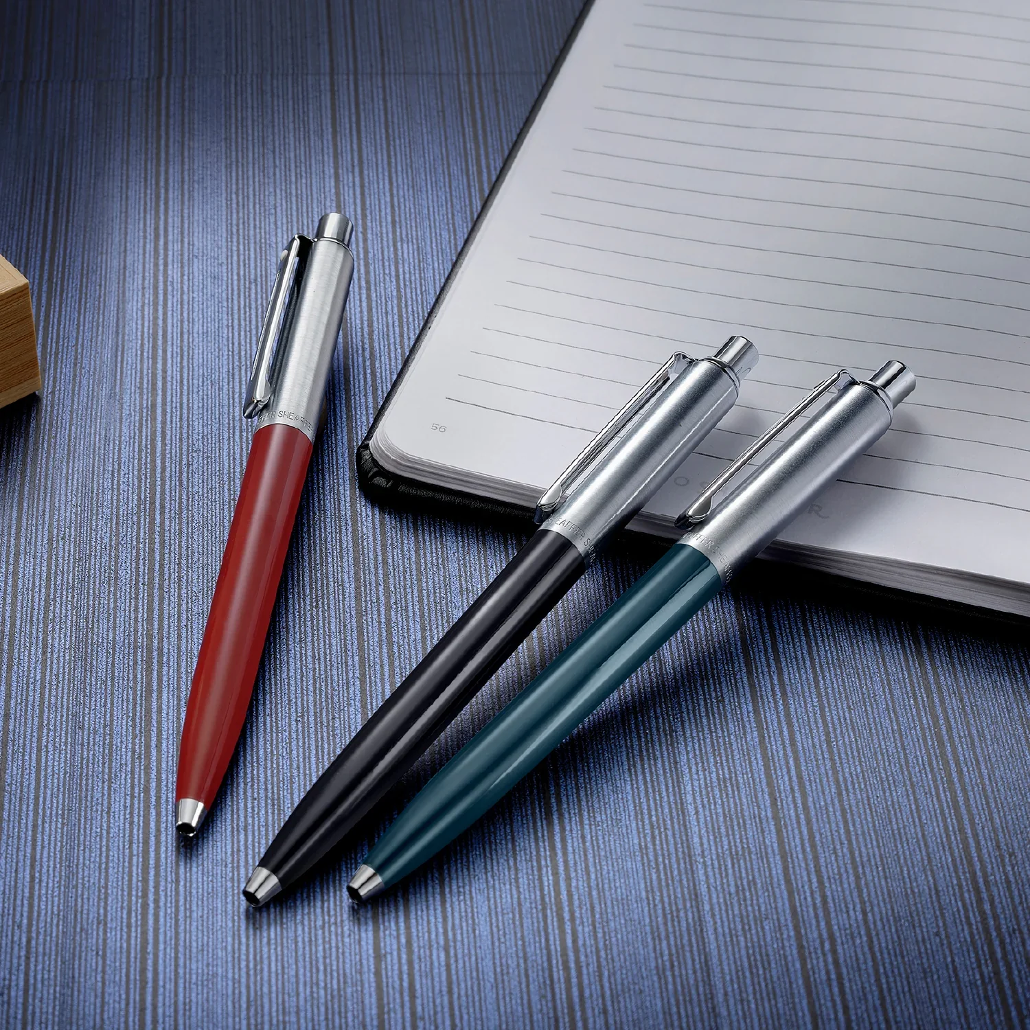 Sheaffer® Sentinel Dark Green and Chrome Ballpoint Pen With Chrome Trims - Image 5