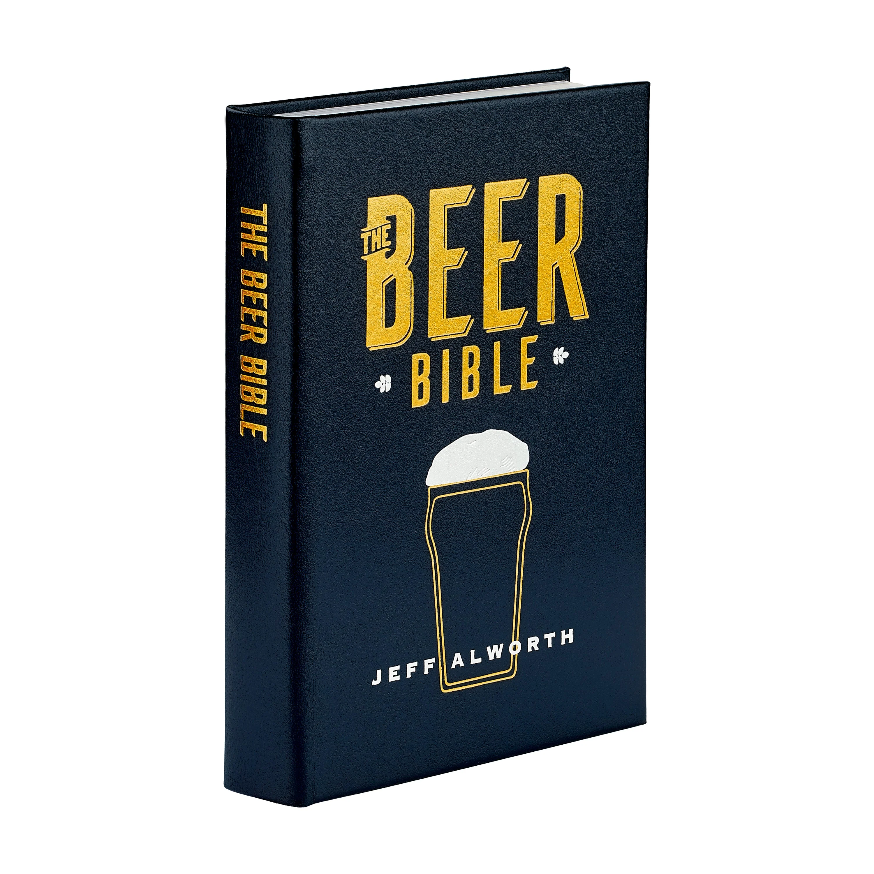 The Beer Bible Navy Bonded Leather