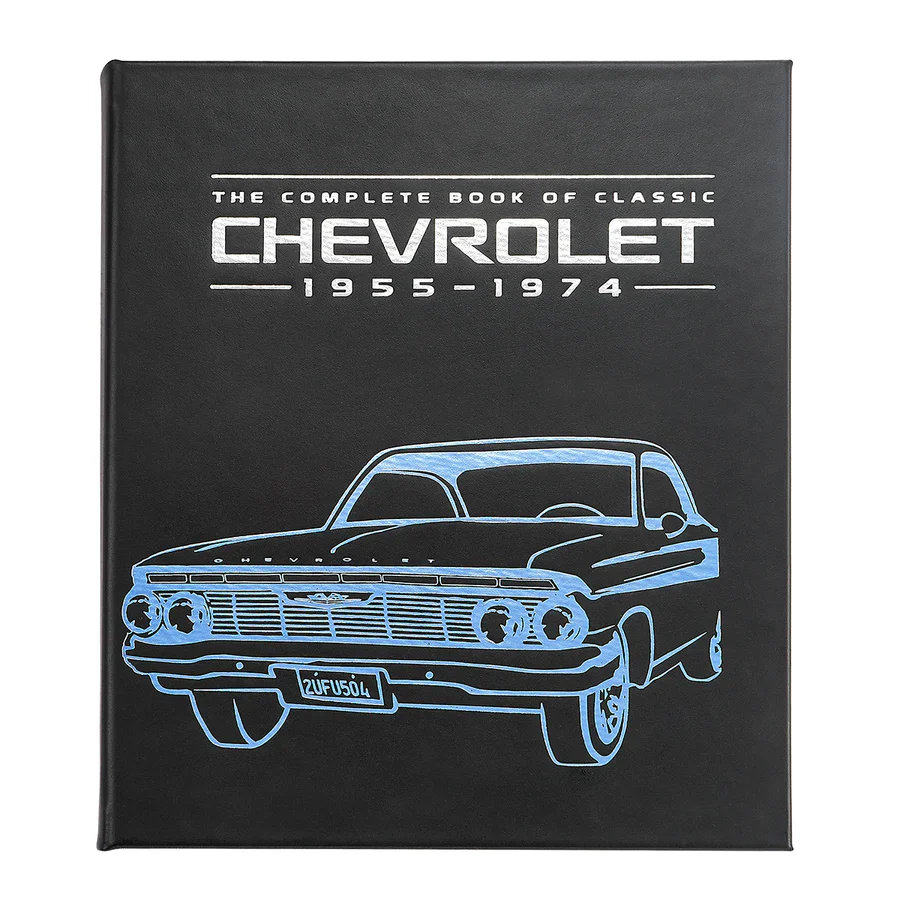 Graphic Image The Complete Book Of Classic Chevrolet Black Bonded Leather