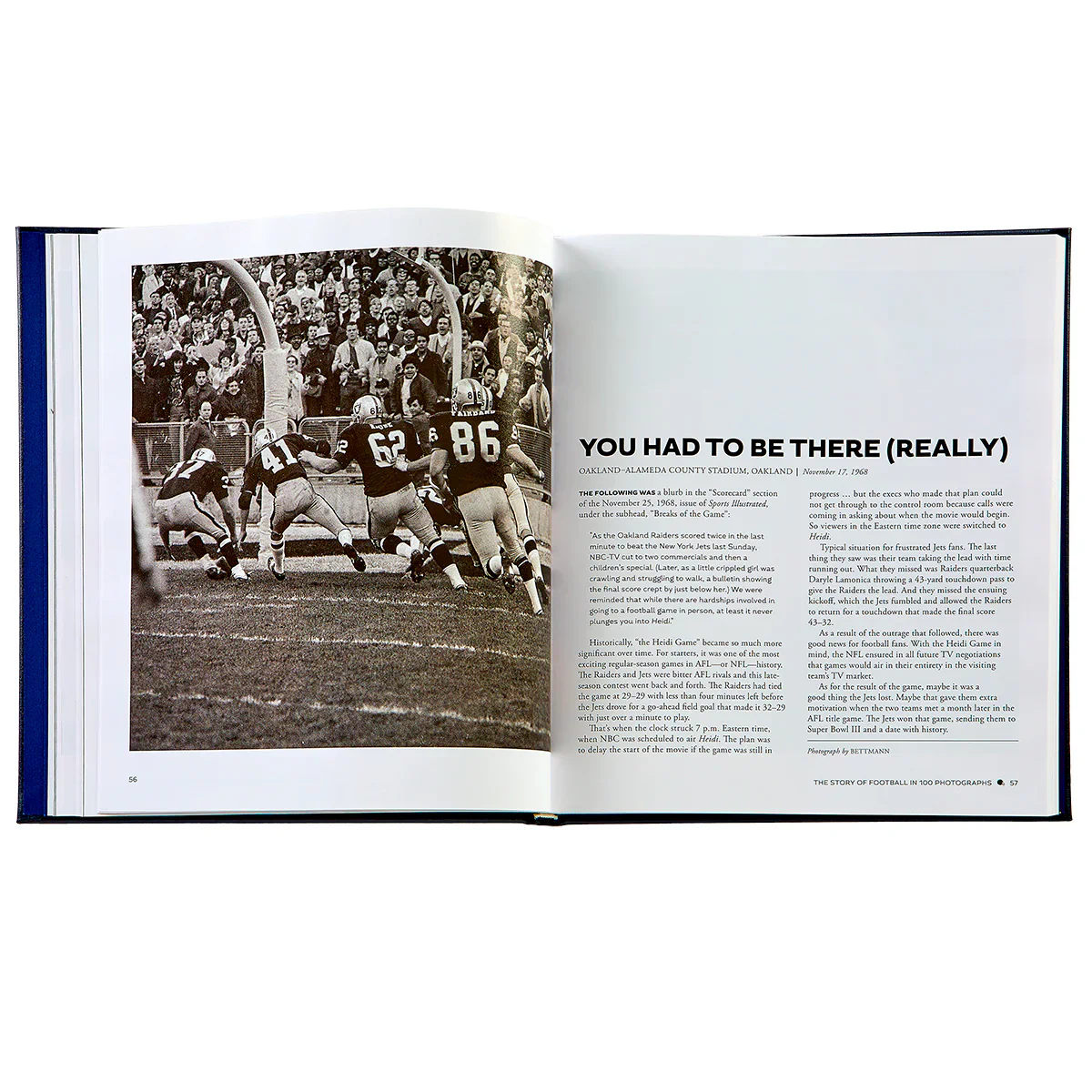 Graphic Image The Story of Football Navy Bonded Leather - Image 4