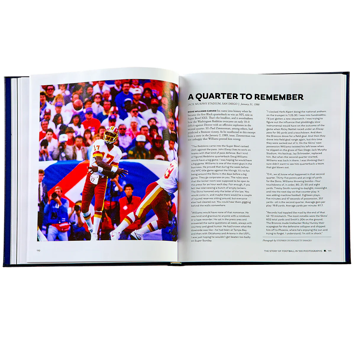 Graphic Image The Story of Football Navy Bonded Leather - Image 5