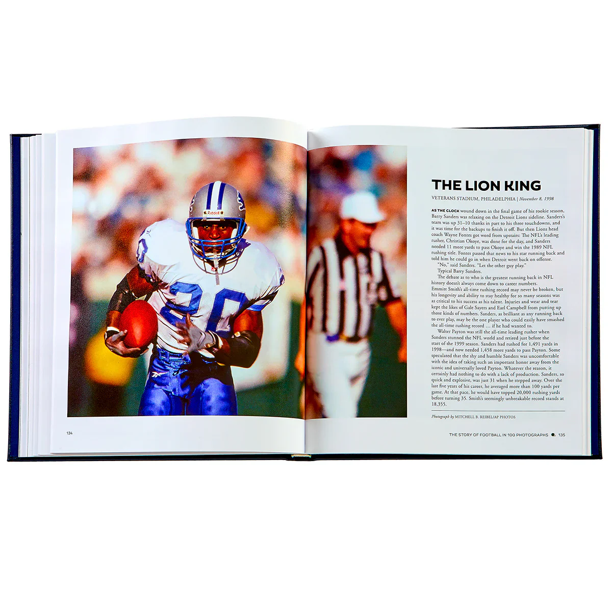 Graphic Image The Story of Football Navy Bonded Leather - Image 6