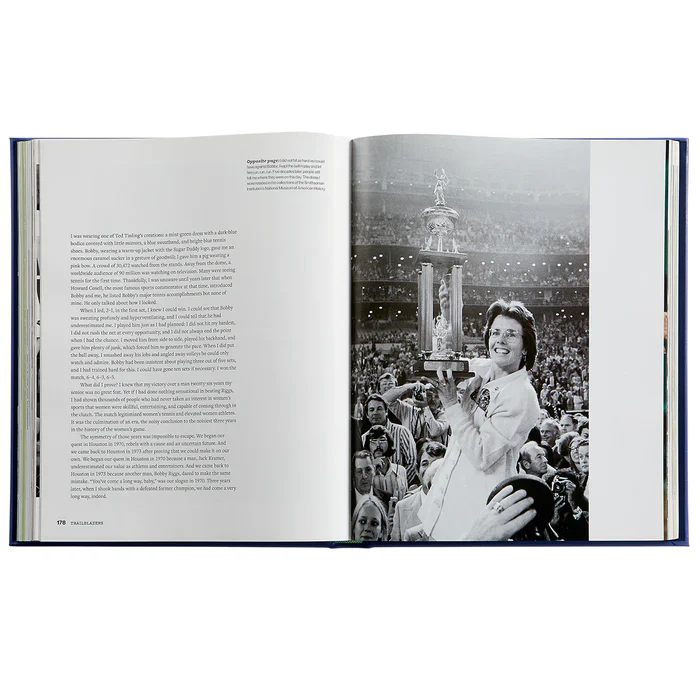 Graphic Image Trailblazers: The Unmatched Story Of Women's Tennis Blue Bonded Leather - Image 2
