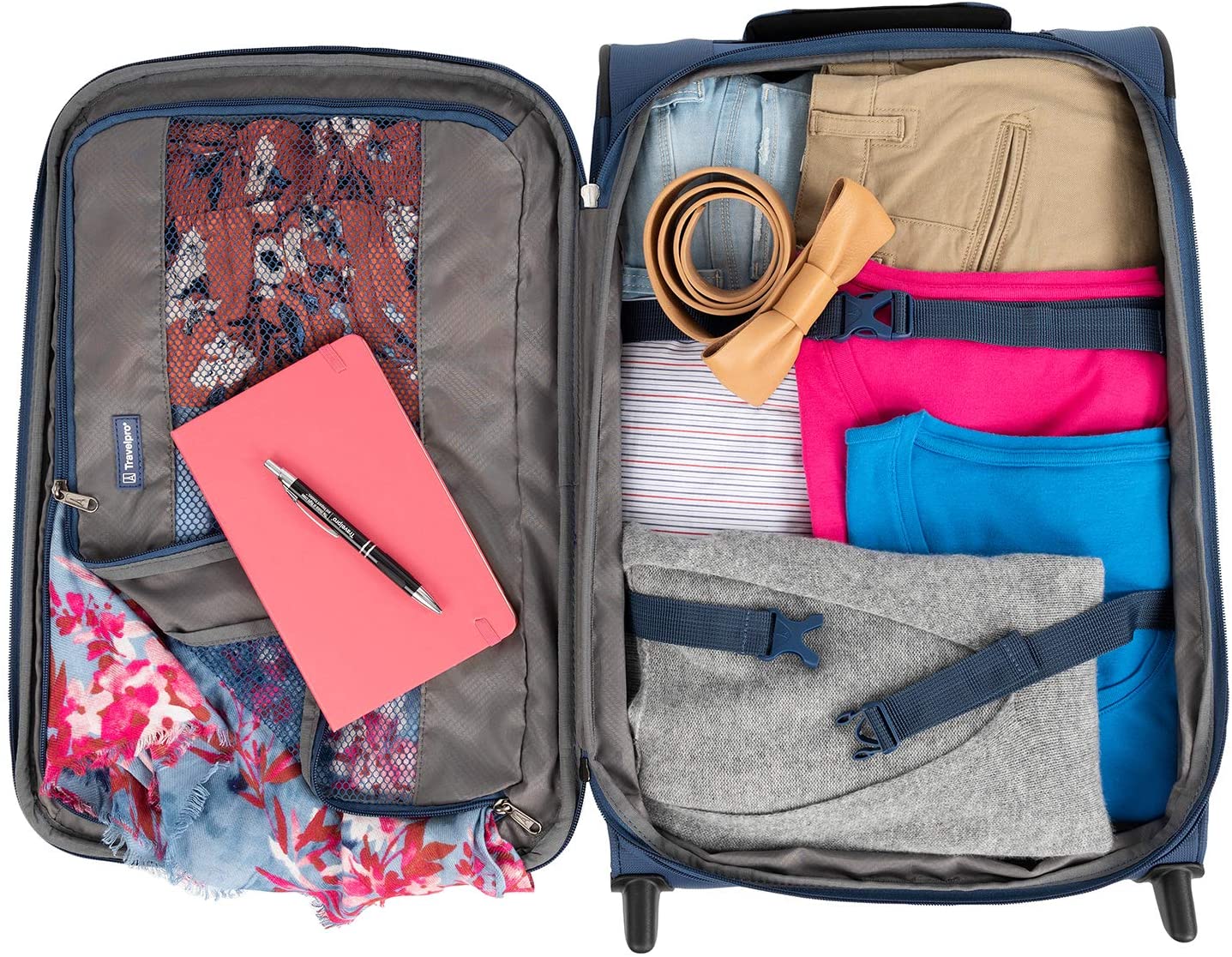 Travelpro TourLite 22" Expandable Rollaboard Blue - Image 7