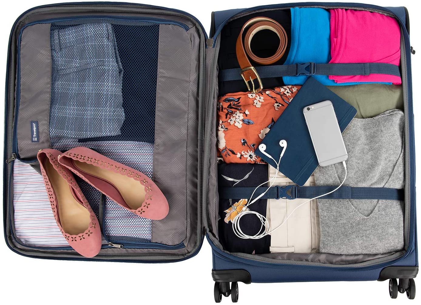 Travelpro TourLite 25" Expandable Spinner Blue - Image 4
