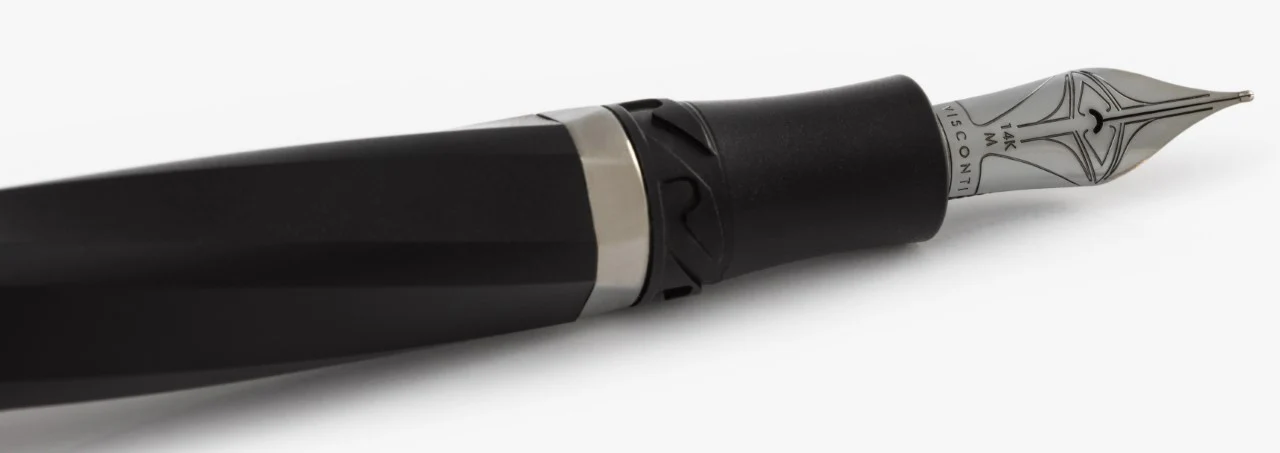 Visconti Divina Matte Black Fountain Pen - Image 2