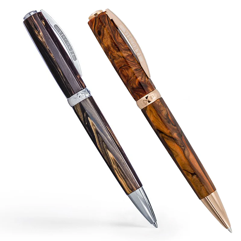 Visconti Medici Ballpoint Pens (Palladium or Rose Gold)