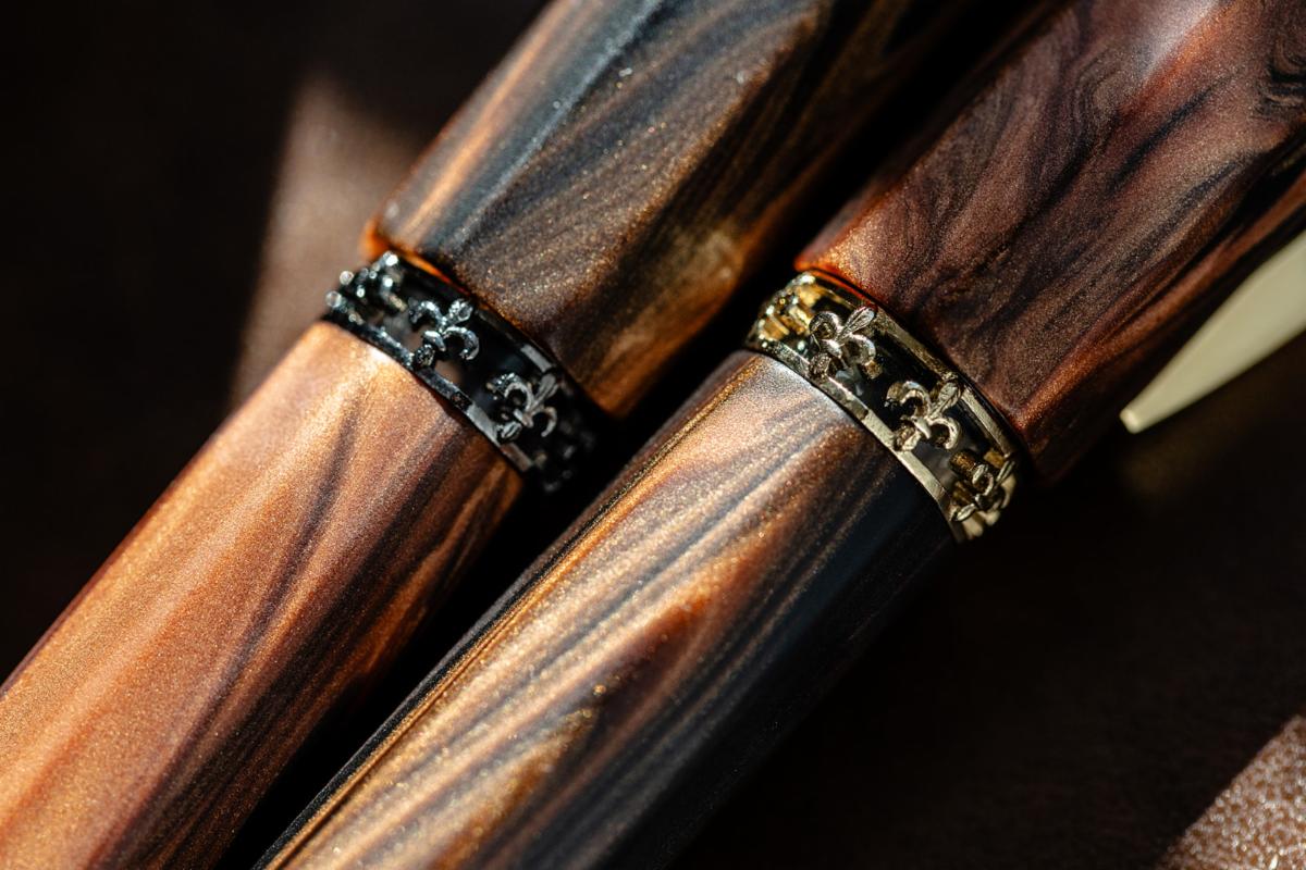 Visconti Medici Briarwood with Ruthenium Rollerball Pen - Image 3