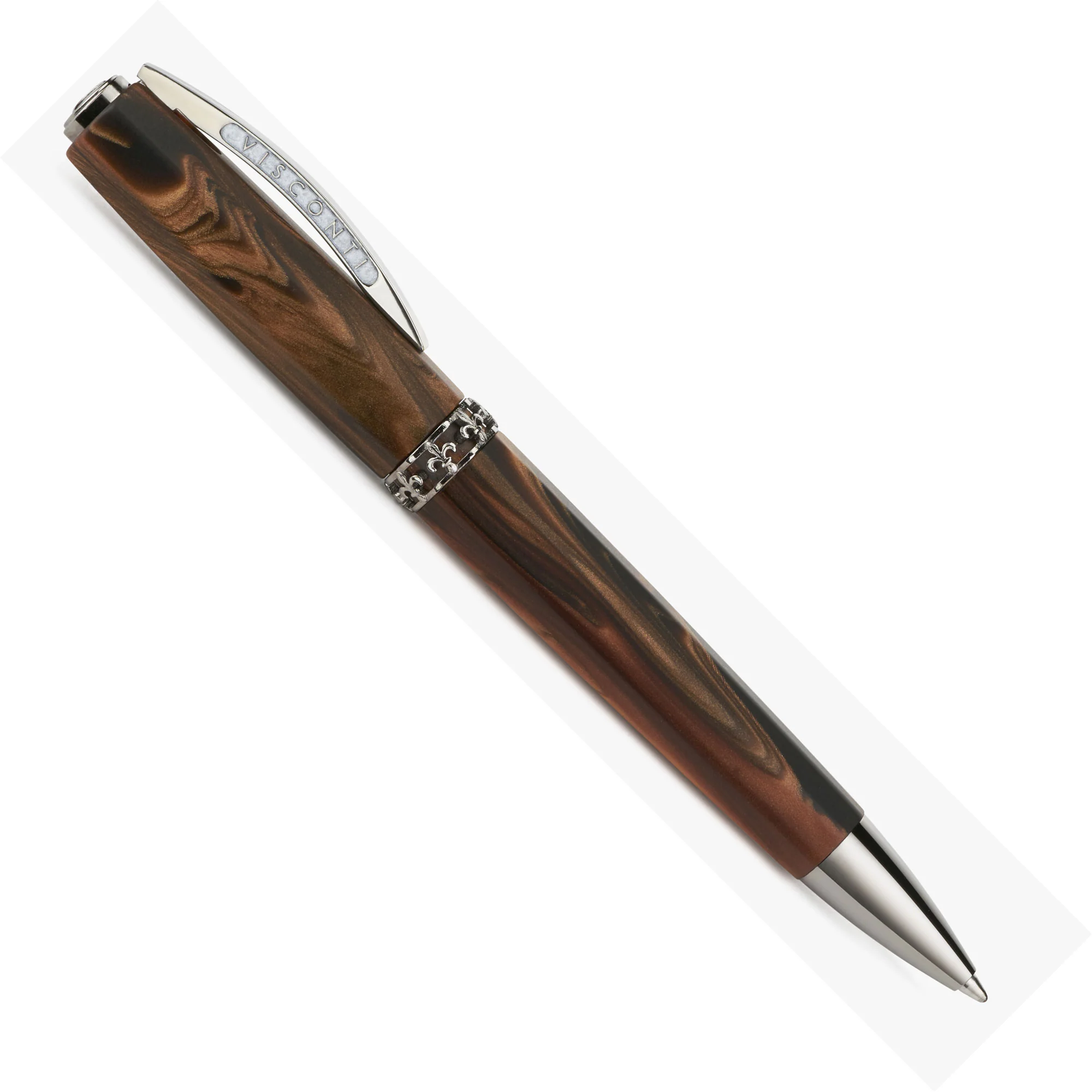 Visconti Medici Briarwood with Ruthenium Plated Ballpoint  Pen - Image 2