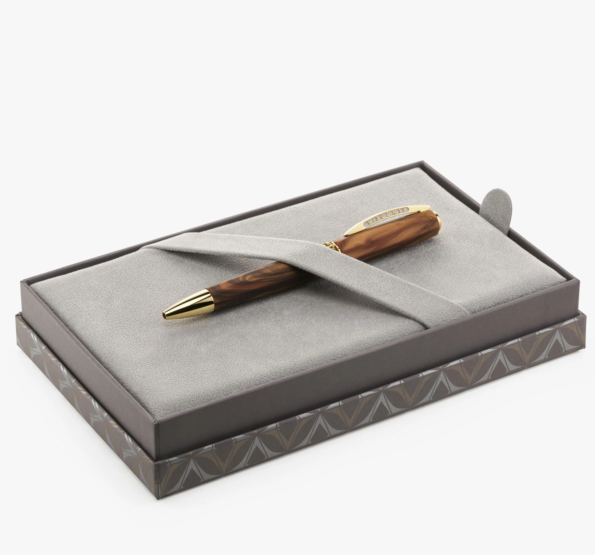 Visconti Medici Briarwood with Yellow Gold Plated Ballpoint  Pen - Image 4