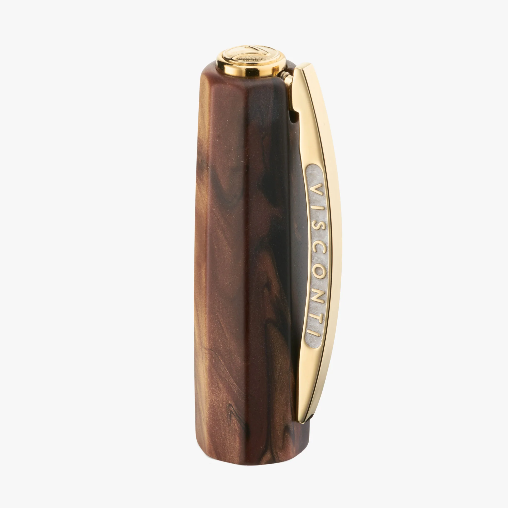 Visconti Medici Briarwood with Yellow Gold Plated Rollerball Pen - Image 7