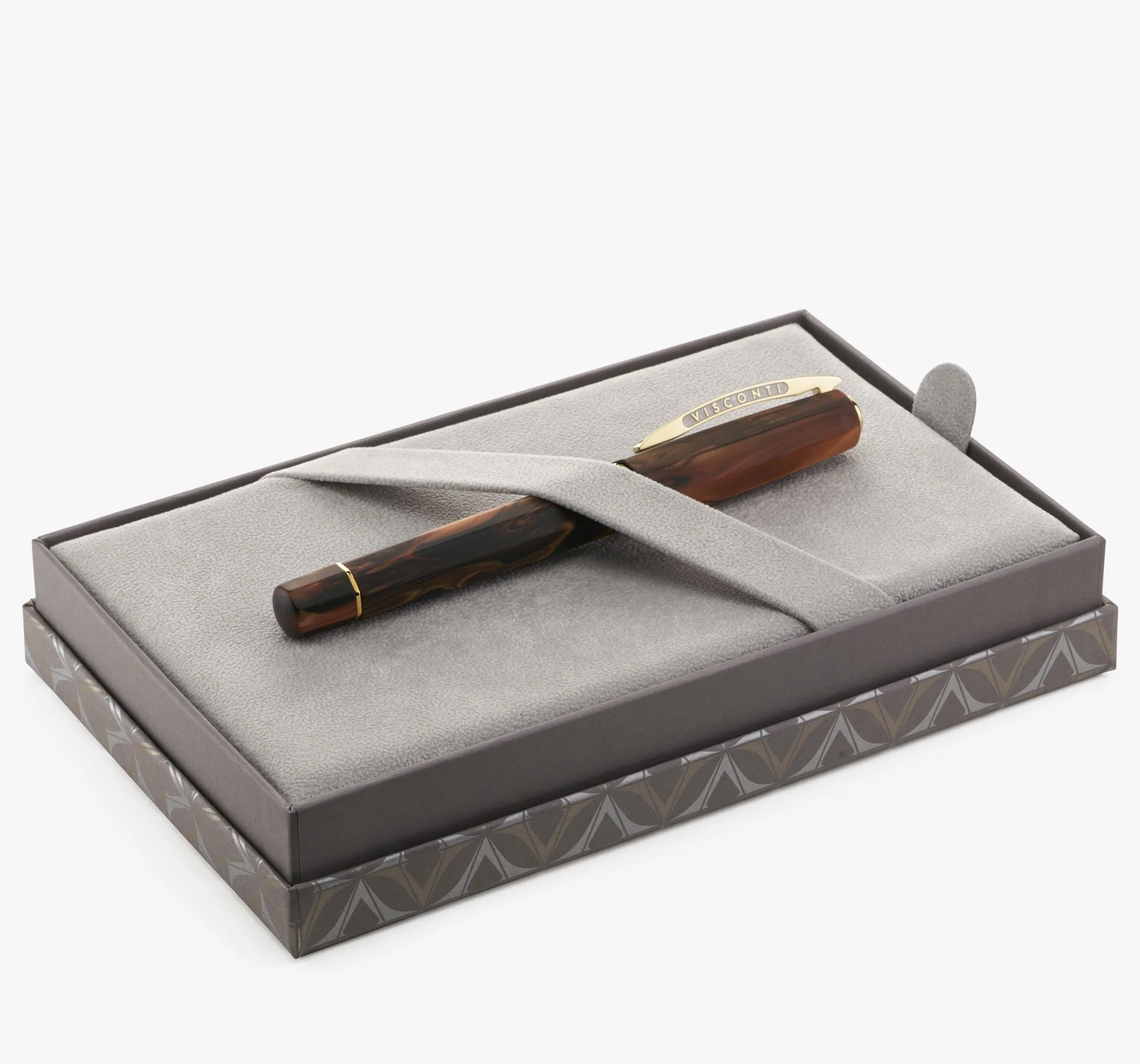 Visconti Medici Briarwood with Yellow Gold Plated Fountain Pen - Image 2