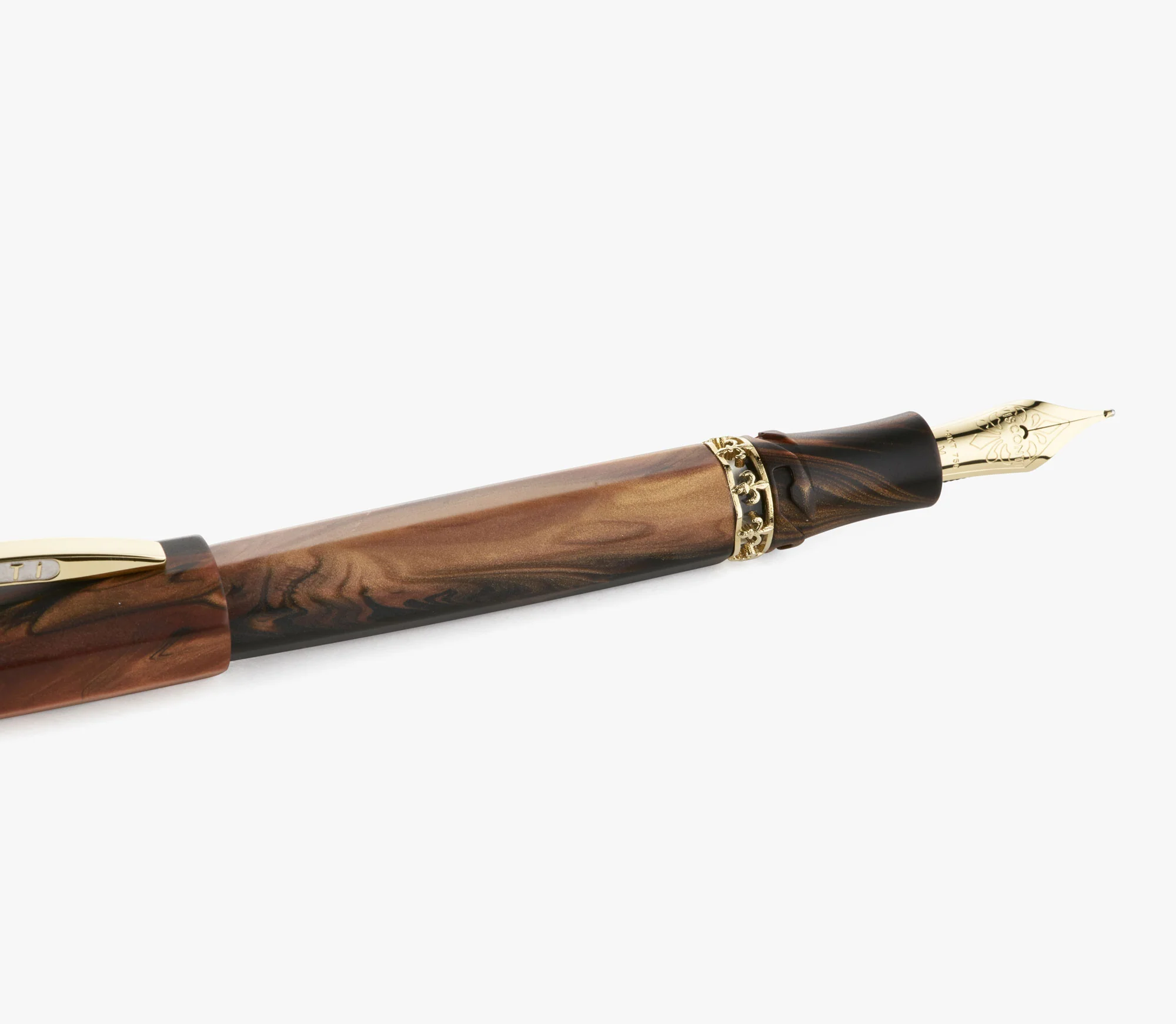 Visconti Medici Briarwood with Yellow Gold Plated Fountain Pen - Image 4