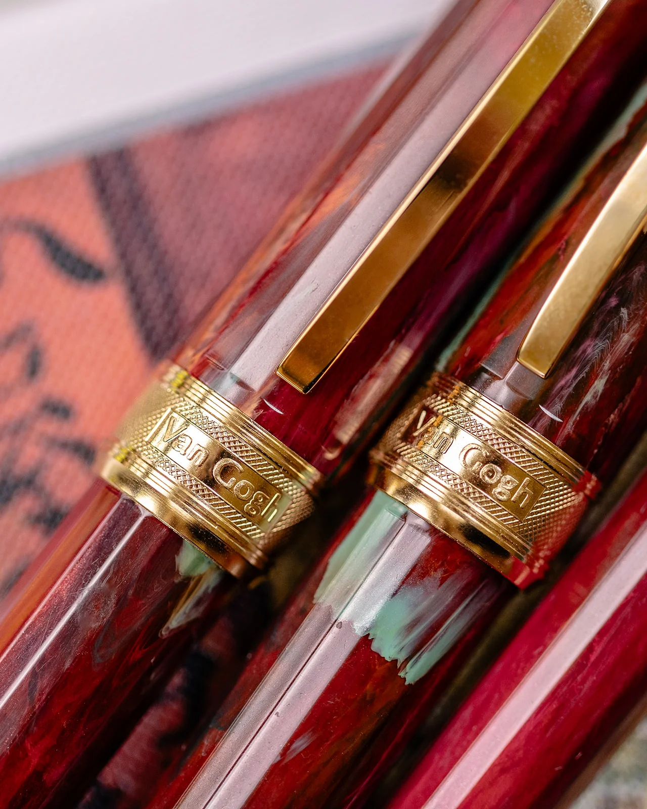 Visconti Van Gogh Flowering Plum Orchard Rollerball Pen - Image 4