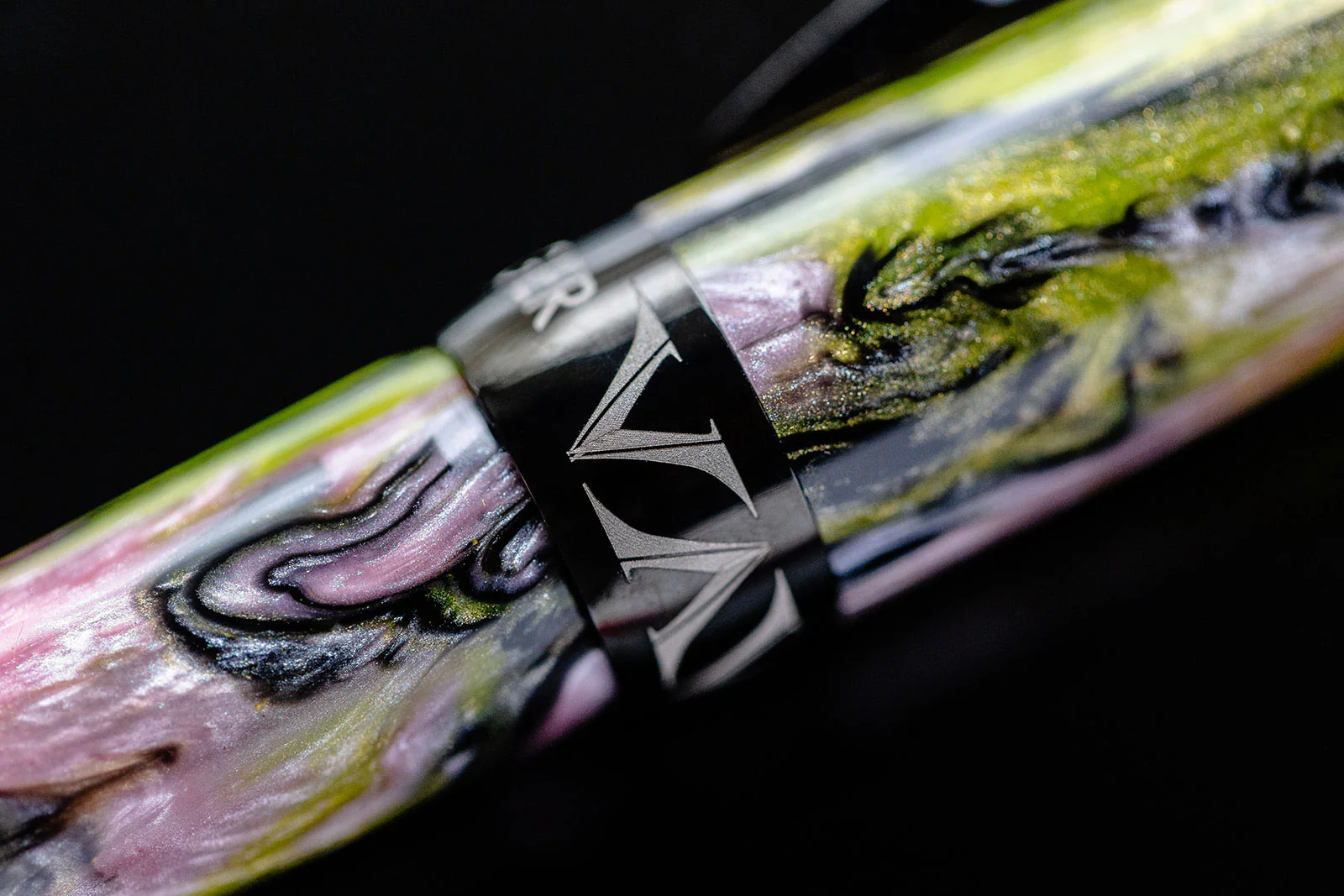 Visconti Voyager Mariposa "Butterfly" Malachite Fountain Pen - Image 3