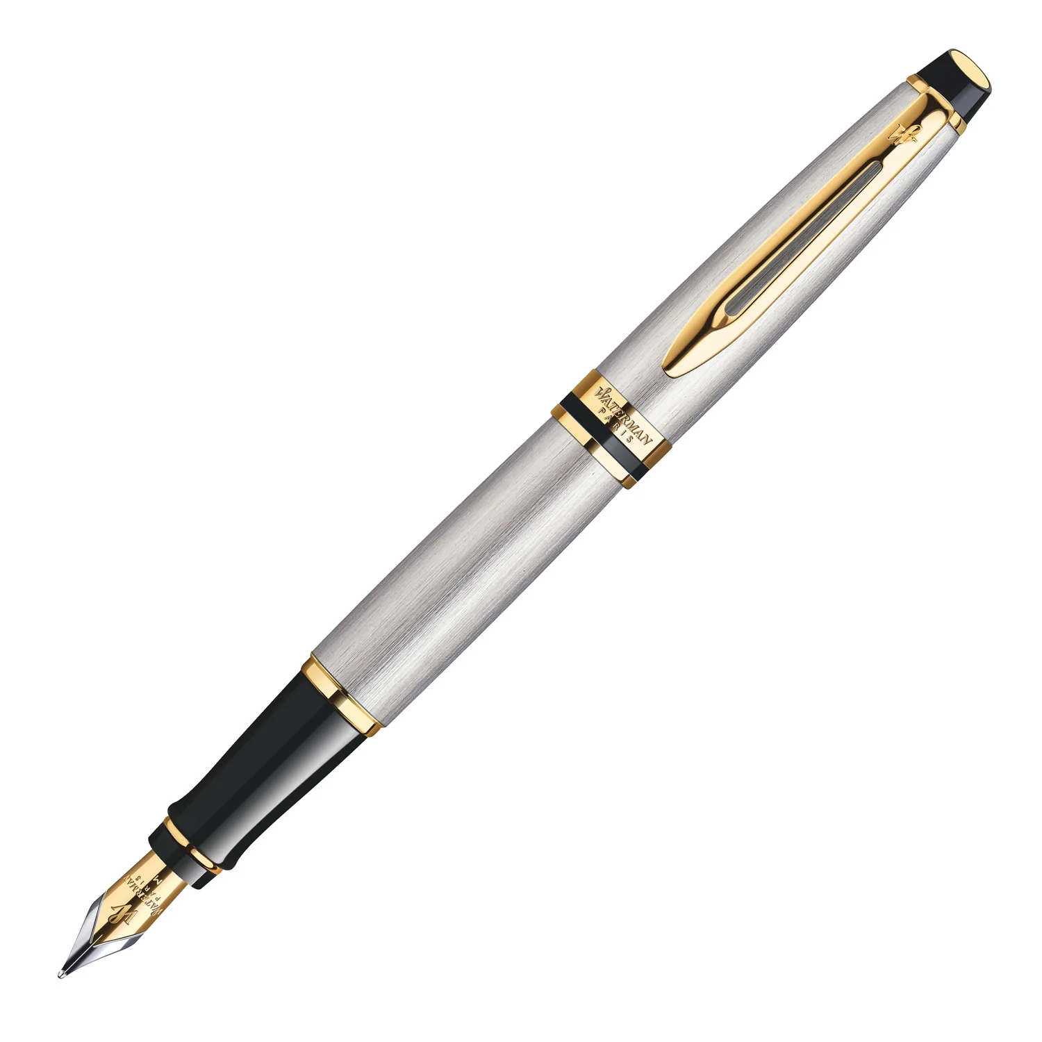 Waterman Expert Stainless Steel GT Fountain Pen Fine S0951940