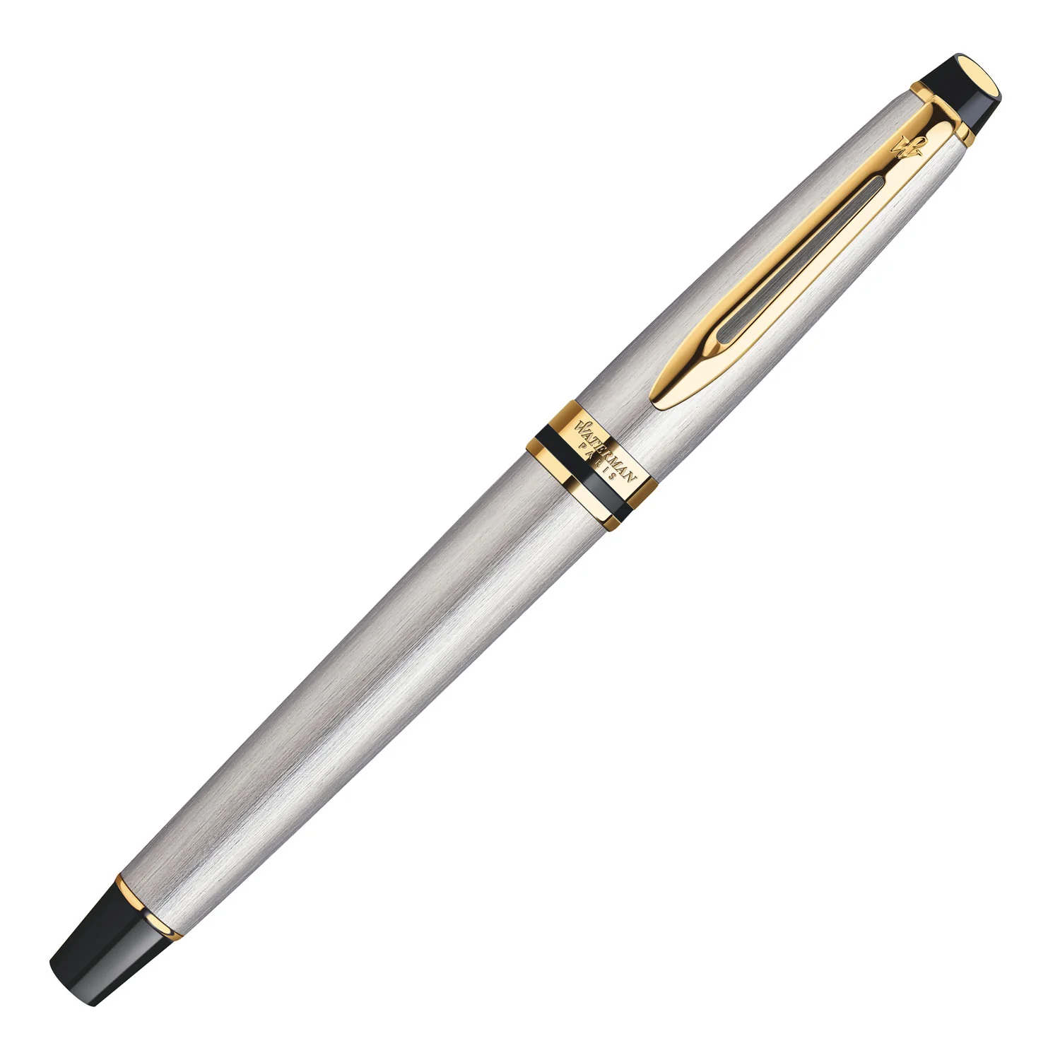 Waterman Expert Stainless Steel GT Fountain Pen Medium S0951960 - Image 2