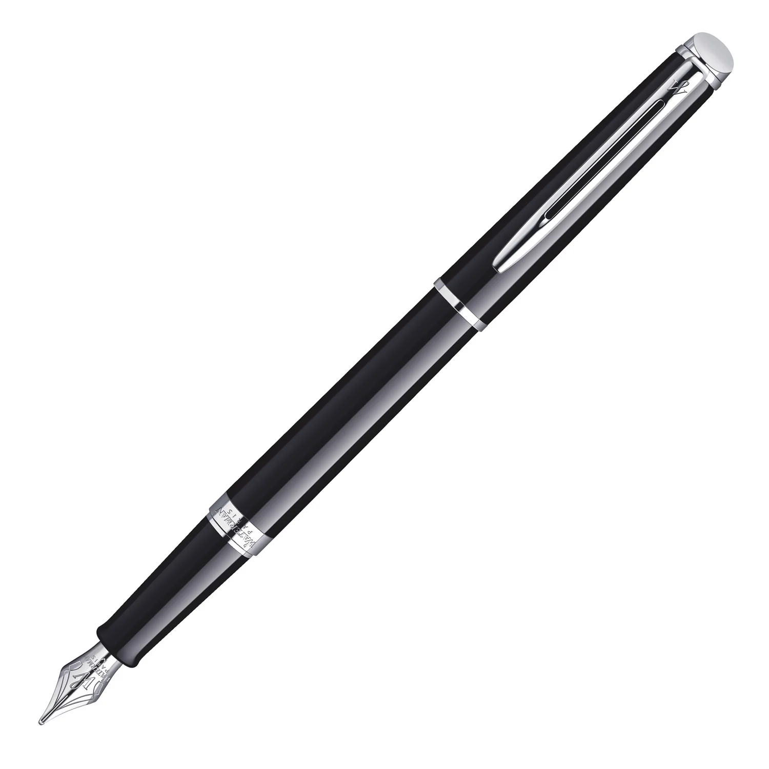 Waterman Hemisphere Black Lacquer CT Fountain Pen - Image 3