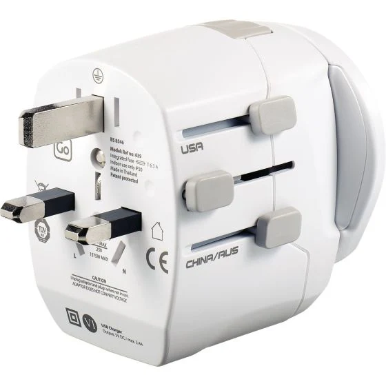 Worldwide Adaptor + USB - Image 2